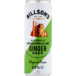 Photo of Billson's Ginger Beer With Spiced Apple & Lime 355ml 355ml