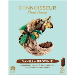 Photo of Connoisseur Plant Based Vanilla Chocolate Brownie 4pk