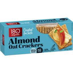Photo of 180 Degrees Almond Oat Crackers 150g