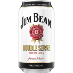 Photo of Jim Beam White Double Serve 375ml Can