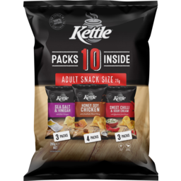 Photo of Kettle Adult Snack Size 10 Pack Chips 280g
