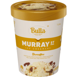 Photo of Bulla Ice Cream Murray St Banoffee 1L