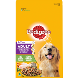 Photo of Pedigree Adult 1-7 Years With Real Chicken Dry Dog Food 3kg