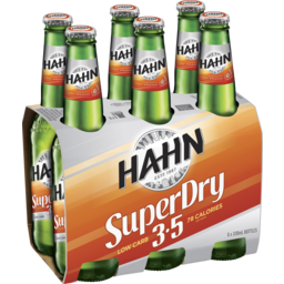 Photo of Hahn Super Dry 3.5 6 X 330ml Bottle Wrap 
