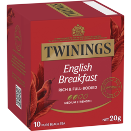 Photo of Twinings English Breakfast Tea Bags 10 Pack 20g 200g