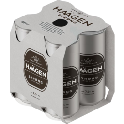 Photo of Haagen Strong 4x500ml Cans