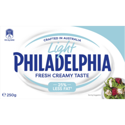Photo of Philadelphia Light Cream Cheese Block 250g