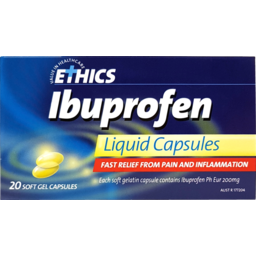 Photo of Ethics Ibuprofen Liquid Capsules 20 Pack