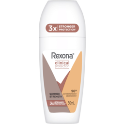 Photo of Rexona Clinical Protection Summer Strength Antiperspirant Deodorant Roll On 50ml