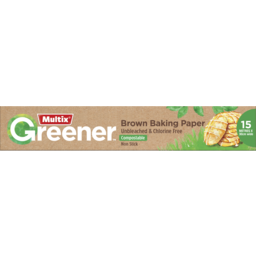Photo of Multix Greener Baking Paper Brown 15mx30cm Wide