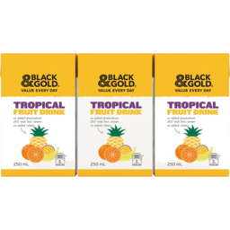 Photo of Black & Gold Tropical Fruit Drink 250ml