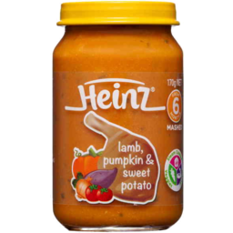 Photo of Heinz® Lamb, Pumpkin + Sweet Potato Baby Food Jar 6+ Months 170g 170g