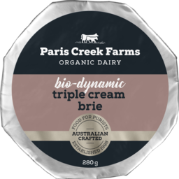 Photo of Paris Creek Farms Organic Bio Dynamic Triple Cream Brie 280g