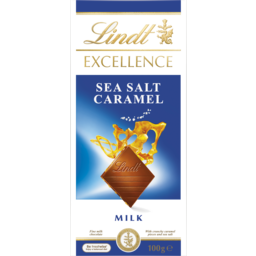 Photo of Lindt Excellence Sea Salt Caramel Milk Chocolate