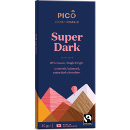 Photo of Pico Organic Super Dark 85% Cacao Dark Chocolate Block