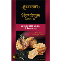 Photo of Arnotts Caramelised Onion & Rosemary Sourdough Crisps 150g