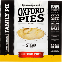 Photo of Oxford Pies Family Pie Steak