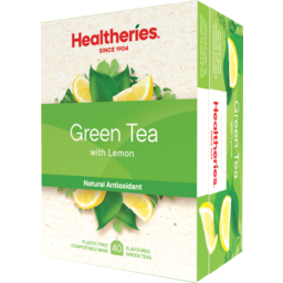 Photo of Healtheries Tea Bags Green Tea with Lemon 40 Pack