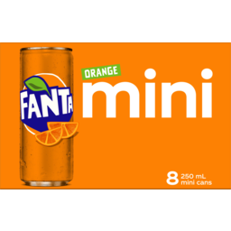 Photo of Fanta Orange Soft Drink Multipack Cans 8 X 250ml 