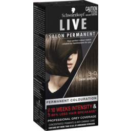 Photo of Live Salon Hair Colour 3.0 Dark Brown 142.5ml