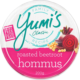 Photo of Yumis Classic Roasted Beetroot Hommus Dip Dairy & Gluten Free