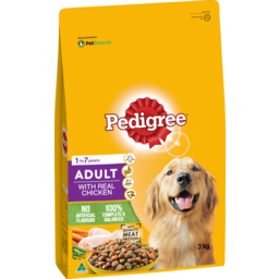 Photo of Pedigree Adult Dry Dog Food With Real Chicken Bag 3kg