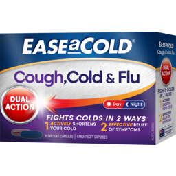 Photo of Ease A Cold Cough Cold & Flu Day & Night Soft Gel Capsules 24 Pack