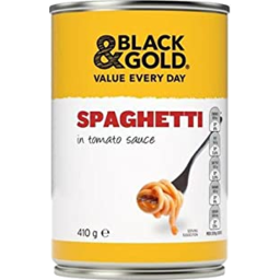 Photo of Black & Gold Spaghetti in Tomato Sauce