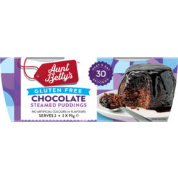 Photo of Aunt Bettys Chocolate Gluten Free Steamy Puds 2x95g