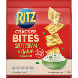 Photo of Ritz Sour Cream & Onion Flavour Cracker Bites 180g