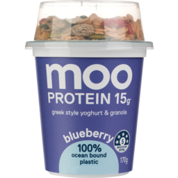 Photo of Moo Greek Style Yoghurt Blueberry & Mueli