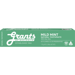 Photo of Grants Mild Mint With Aloe Vera Natural Toothpaste