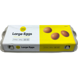 Photo of Value Large Cage Eggs 12 Pack 600g