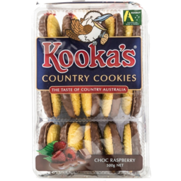Photo of Kookas Country Cookies Choc Raspberry 500g