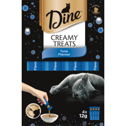 Photo of Dine Creamy Treats Tuna Flavour Cat Treats Sachet 4x12g