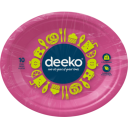 Photo of Deeko Colour Oval Paper Plates 10 Pack