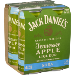 Photo of Jack Daniel's Apple Tennessee Whisky & Soda 4 Pack