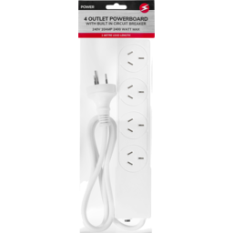 Photo of Power 4 Outlet Powerboard Single Pack