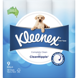 Photo of Kleenex Complete Clean Toilet Tissue 9 Pack