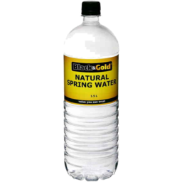 Photo of Black & Gold Spring Water 6x1.5lt
