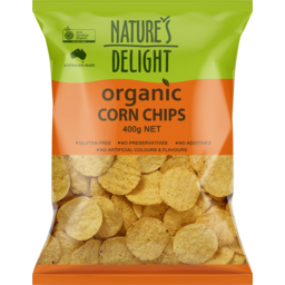 Photo of Natures Delight Organic Corn Chips 400g