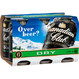 Photo of Canadian Club Premium And Dry Can 375ml 6 Pack