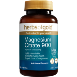 Photo of HERBS OF GOLD Magnesium Citrate 900mg 60tabs