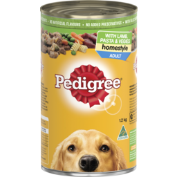 Photo of Pedigree Wet Dog Food Lamb, Pasta & Vegies Homestyle 1.2kg Can 1.2kg
