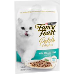 Photo of Purina Fancy Feast Petite Delights With Grilled Tuna In Gravy Cat Food Pouch 50g