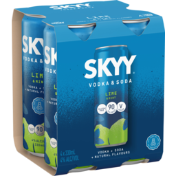 Photo of Skyy Vodka & Soda Lime & Mint 4 Pack 330ml