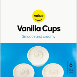Photo of Value Vanilla Cups 6 Pack 750ml