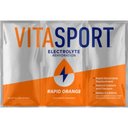 Photo of Vitasport Electrolyte Sachet Drink Mix Rapid Orange 3 Pack