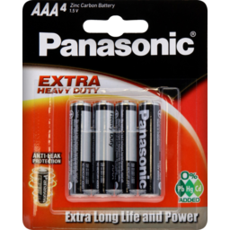 Photo of Panasonic X H/Duty Aaa Battery 4pk