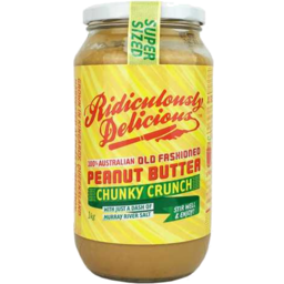 Photo of RIDICULOUSLY DELICIOUS Chunky Crunch Peanut Butter 1kg